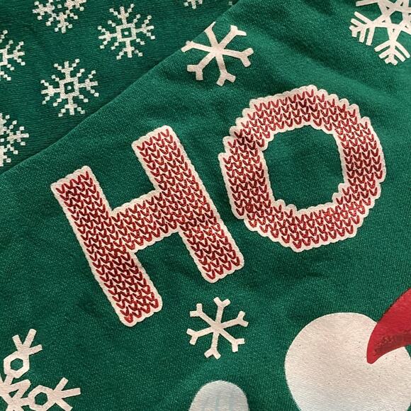 Rudolph Movie Santa Claus Ho Ho Ho Christmas Crewneck Sweatshirt Junior's Large - Picture 5 of 7
